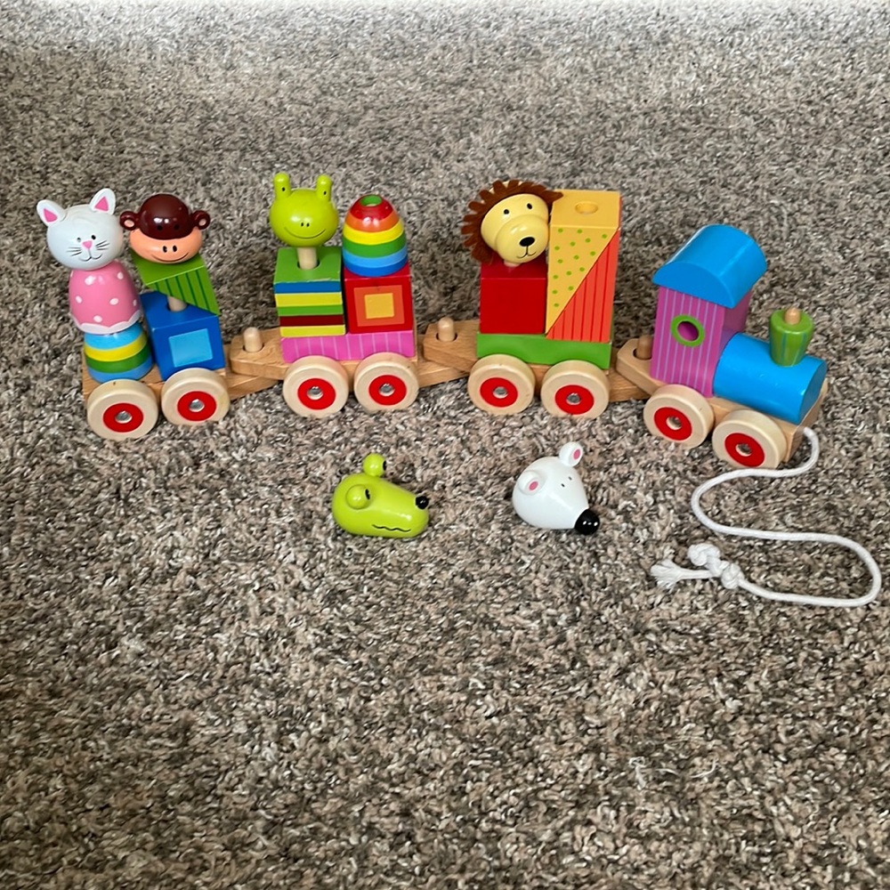 EUC Zoo Animals Train Set
